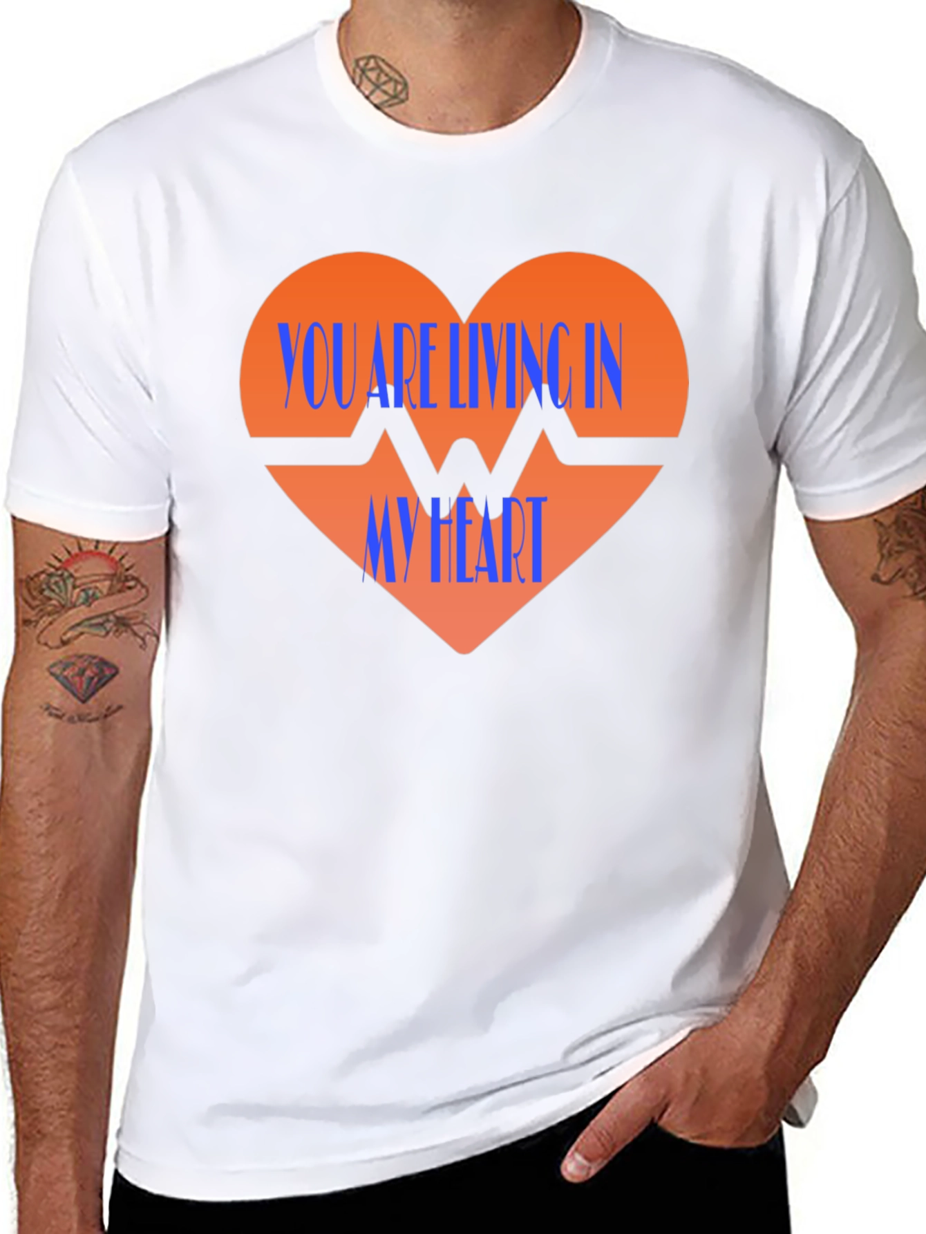 You Are Living In My Heart Graphic T-Shirt
