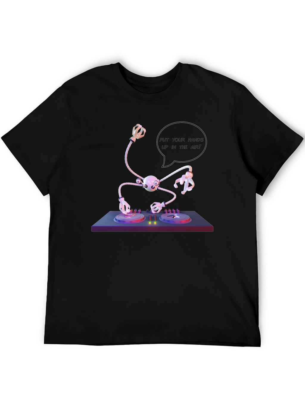 DJ Robot T-Shirt - Futuristic Music Party Tee