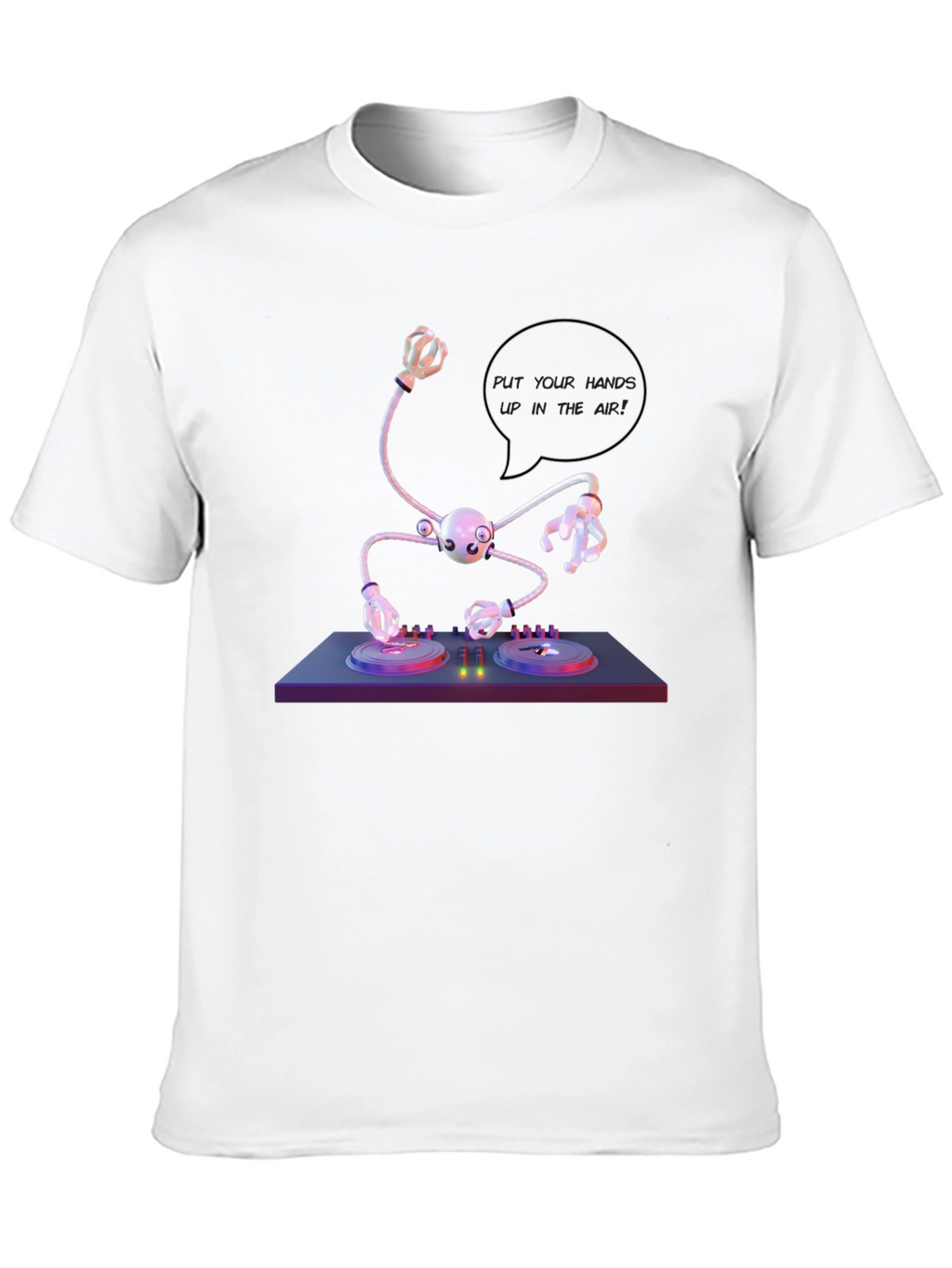 DJ Robot T-Shirt - Futuristic Music Party Tee