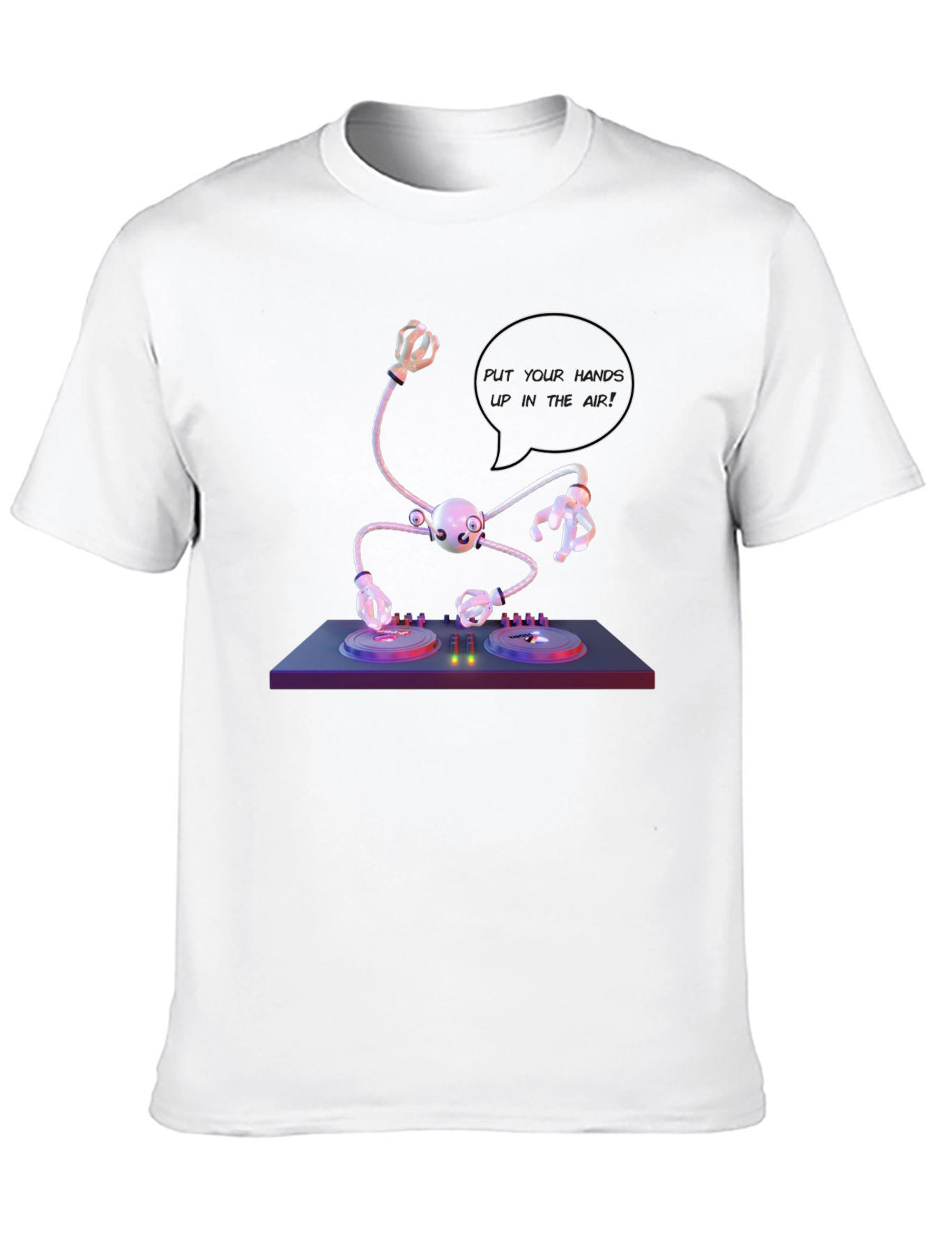 DJ Robot T-Shirt - Futuristic Music Party Tee