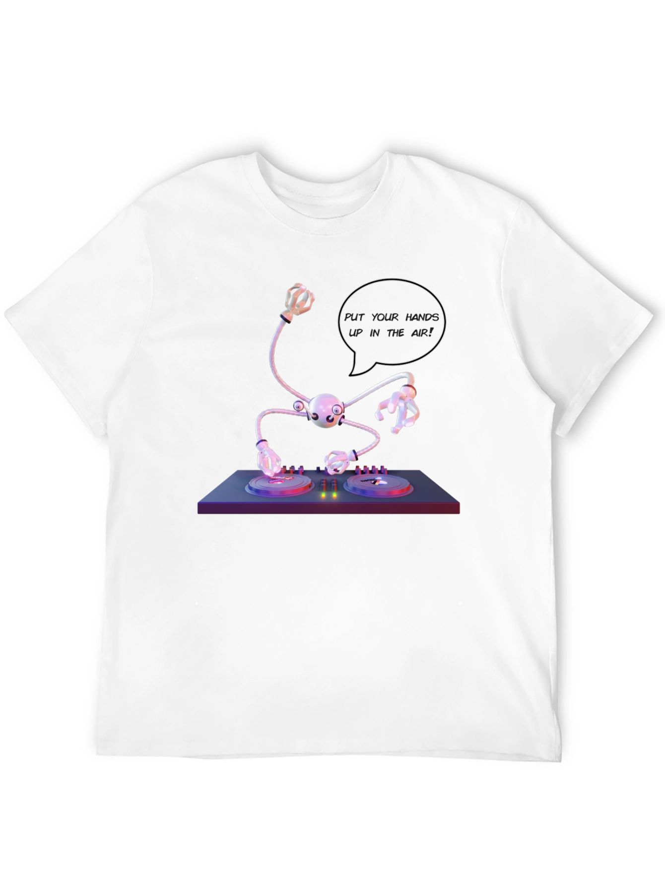 DJ Robot T-Shirt - Futuristic Music Party Tee