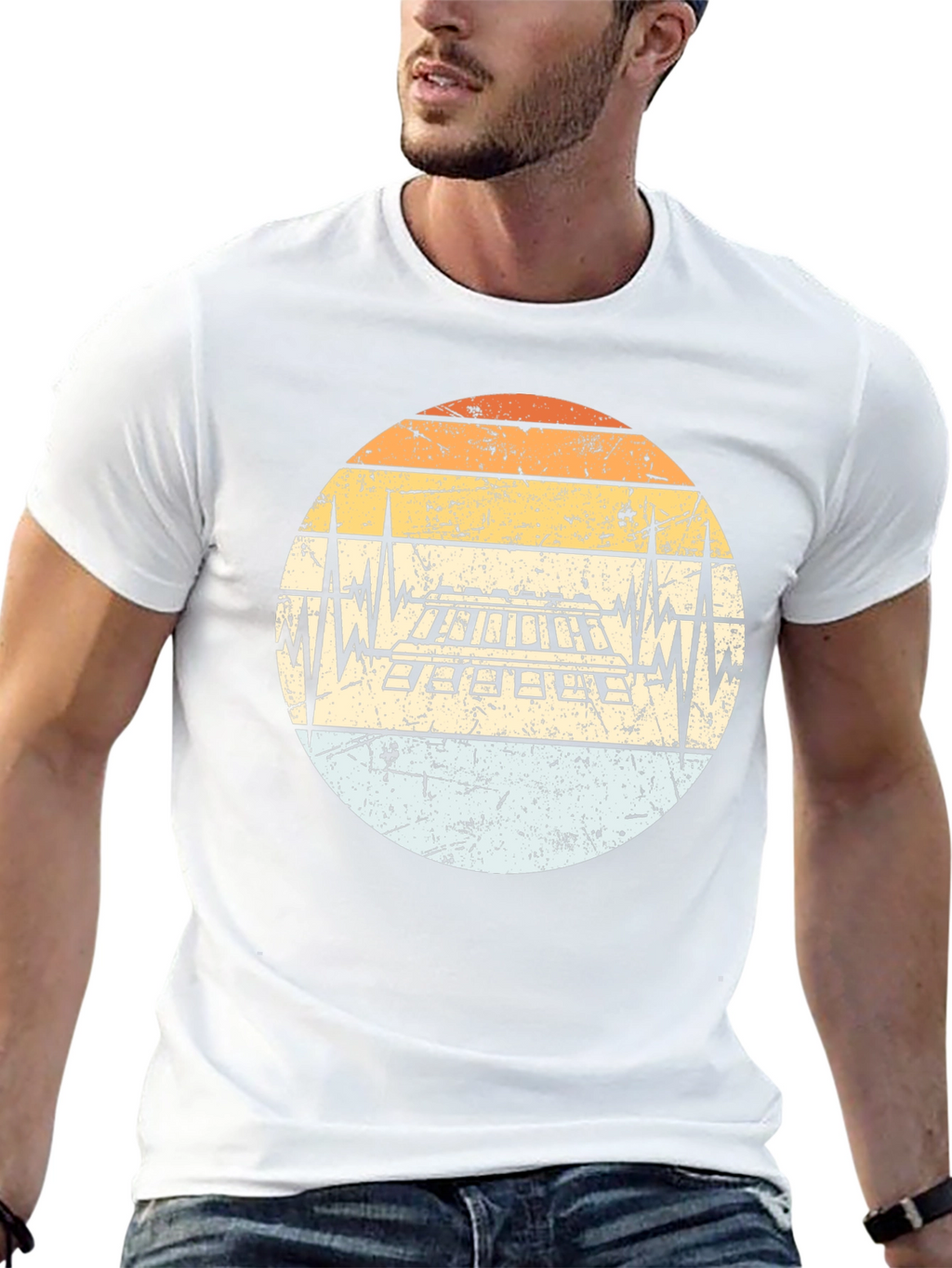 Keyboard Heartbeat Retro T-Shirt