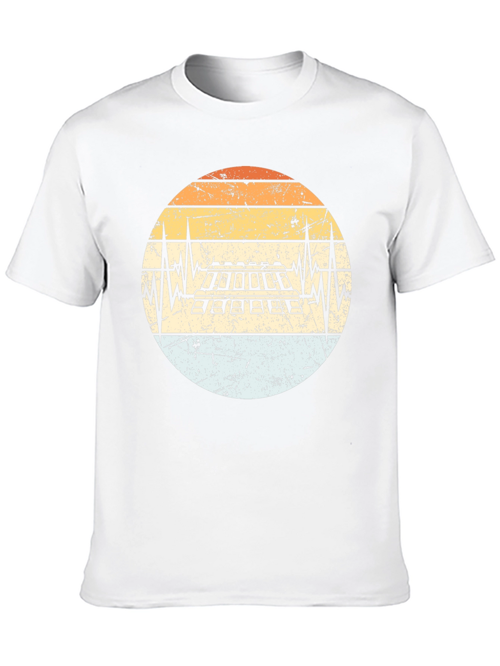 Keyboard Heartbeat Retro T-Shirt