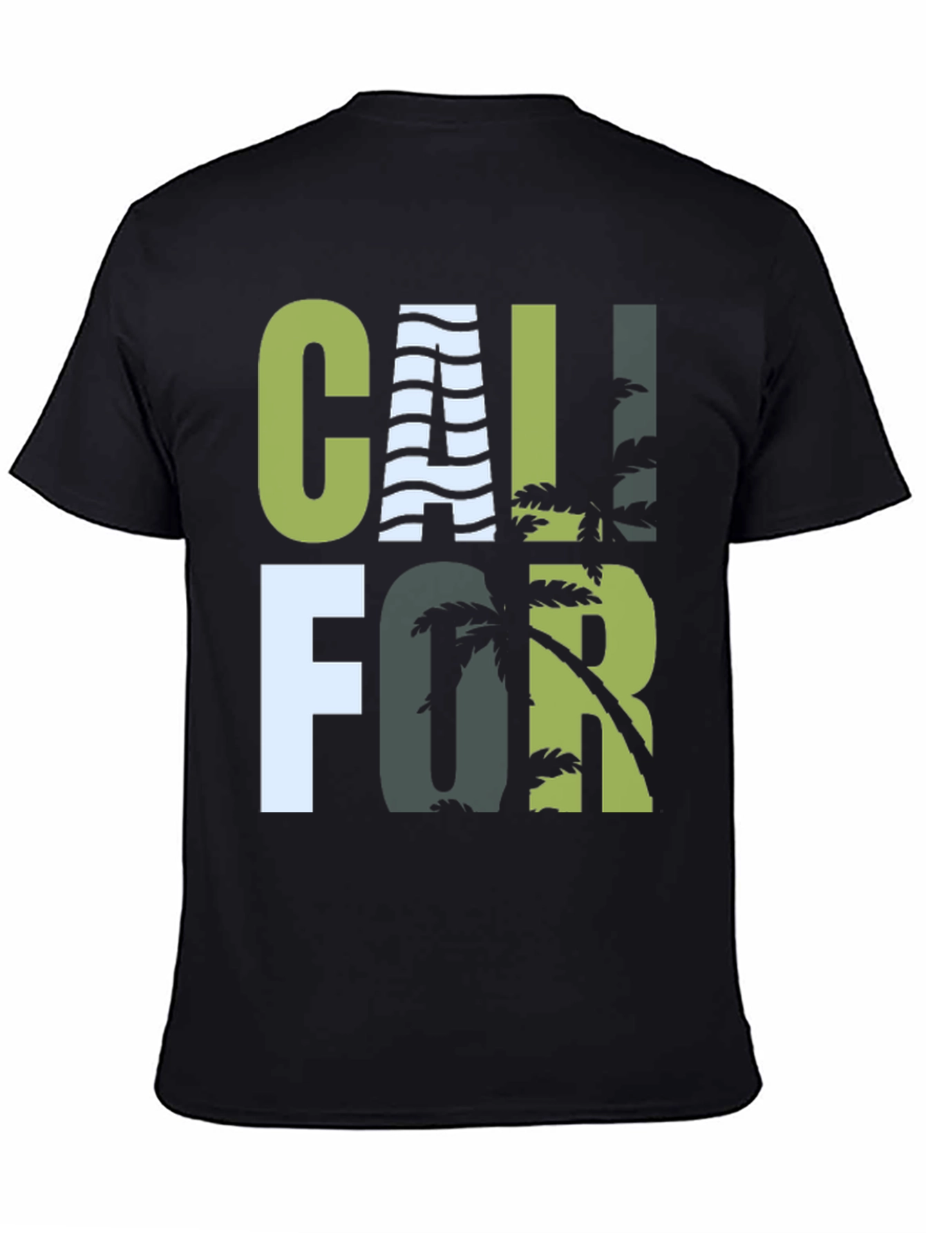 California Graphic T-Shirt - Palm Tree Design