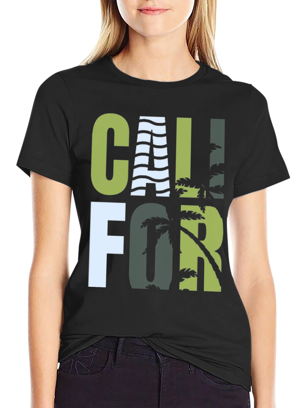 California Graphic T-Shirt - Palm Tree Design