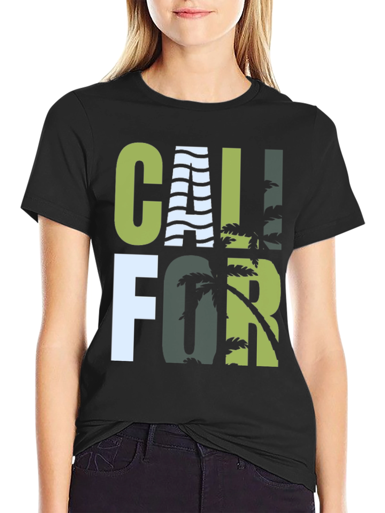 California Graphic T-Shirt - Palm Tree Design