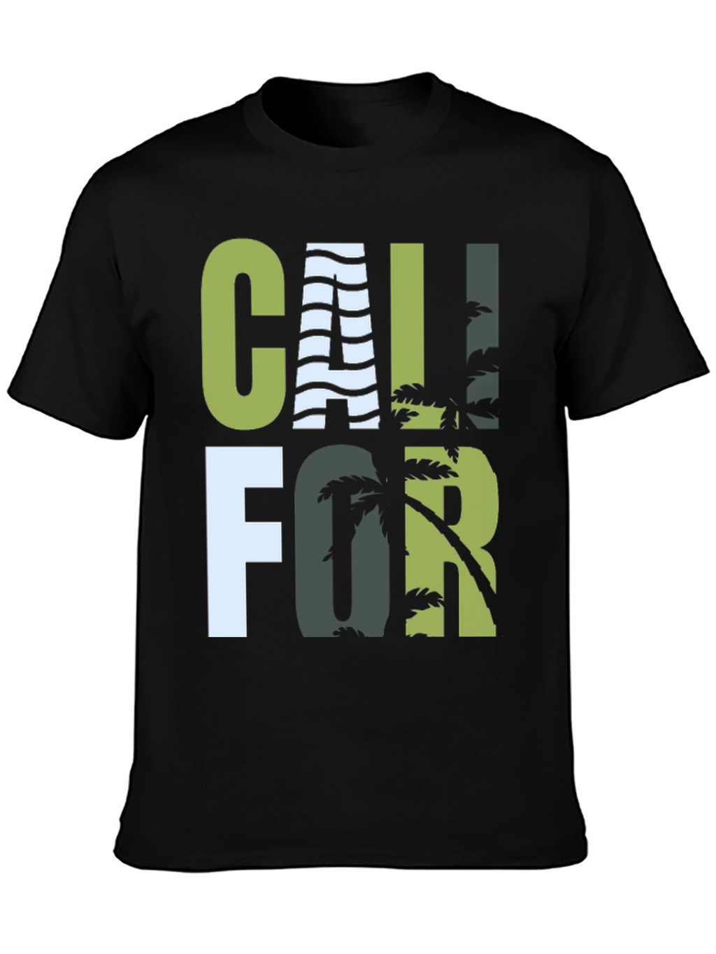 California Graphic T-Shirt - Palm Tree Design