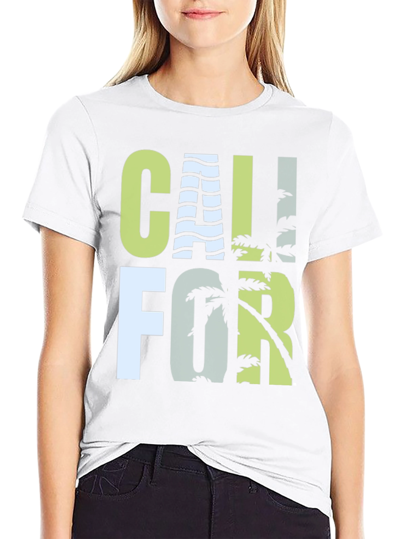 California Graphic T-Shirt - Palm Tree Design