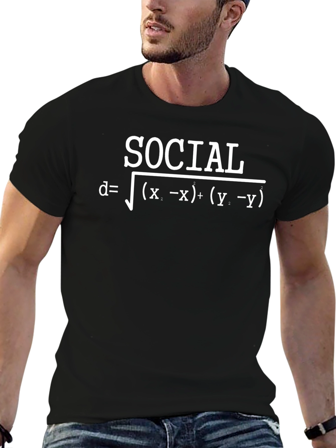 Social Distance T-Shirt - Funny Math Equation Tee