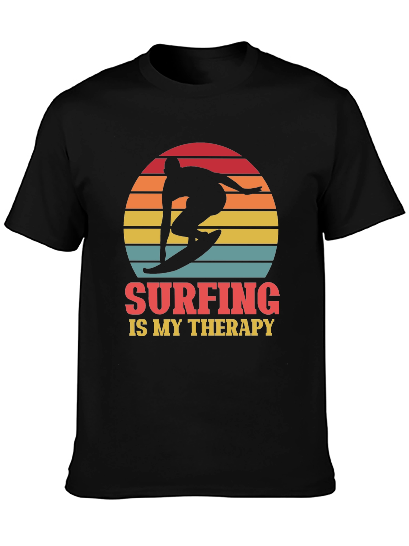 Surfing is My Therapy Graphic T-Shirt