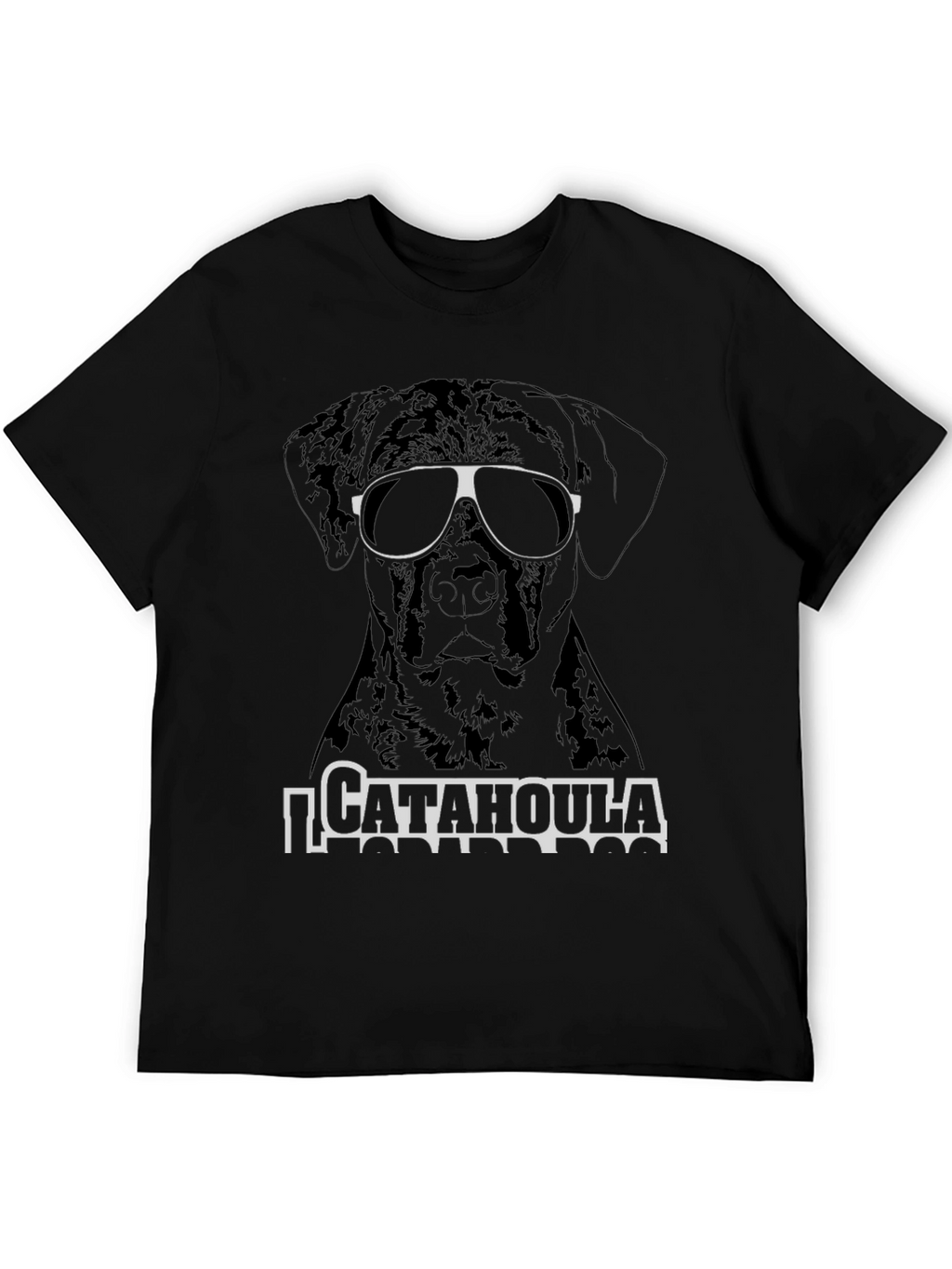 Cool Catahoula Dog T-Shirt - Unisex Black Tee