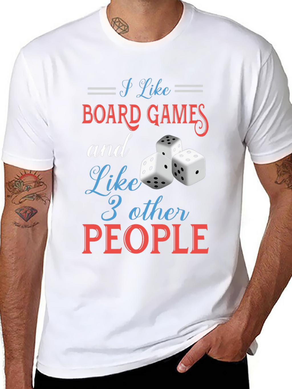 Board Games & 3 People T-Shirt