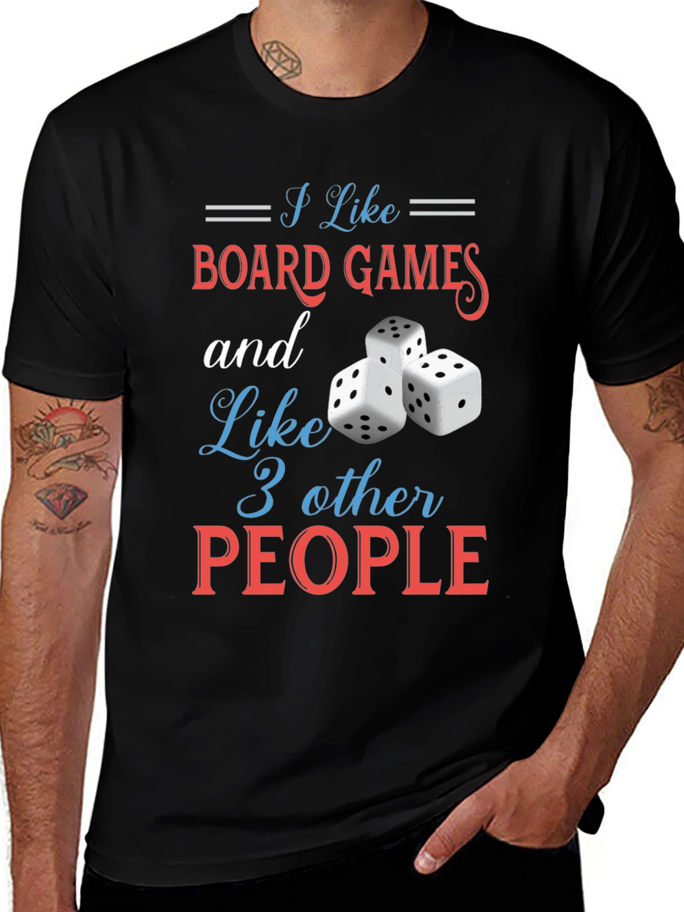 Board Games & 3 People T-Shirt