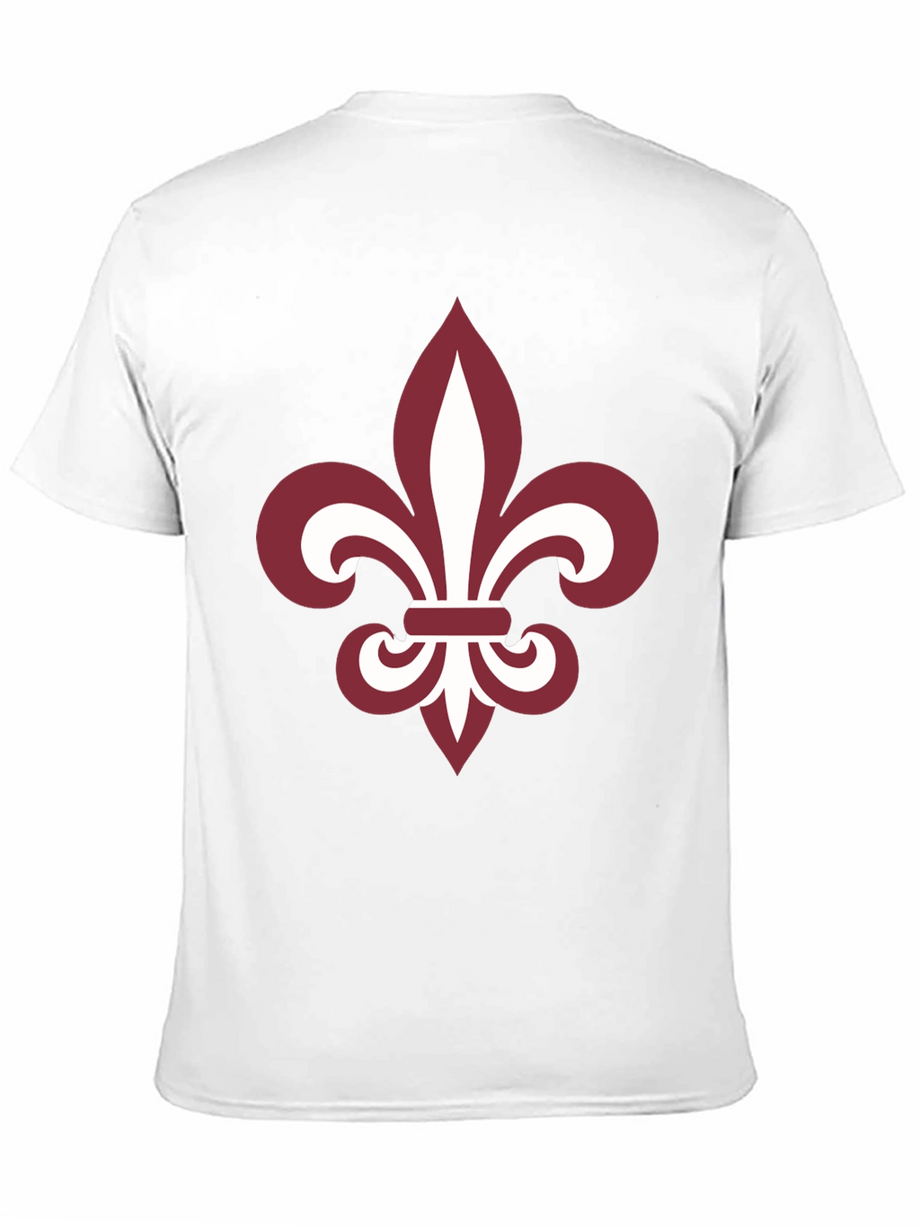 Fleur-de-Lis Graphic Tee - Black Cotton Blend Casual T-Shirt