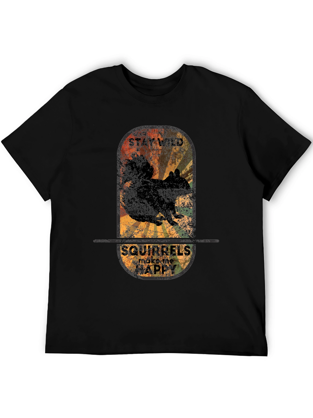 Stay Wild Squirrels T-Shirt - Vintage Graphic Tee