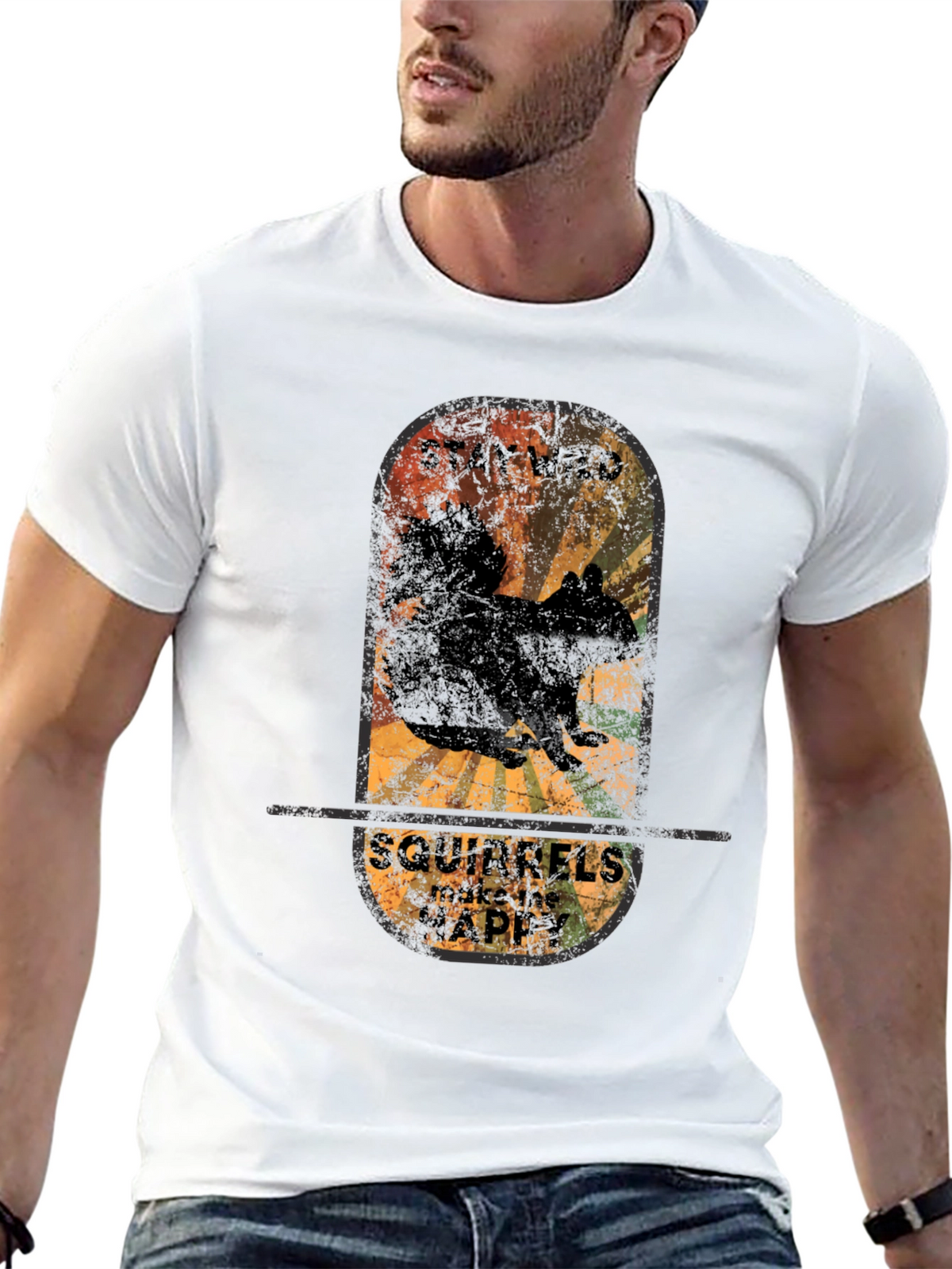 Stay Wild Squirrels T-Shirt - Vintage Graphic Tee