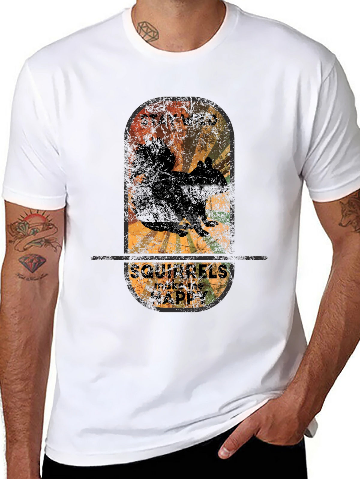 Stay Wild Squirrels T-Shirt - Vintage Graphic Tee