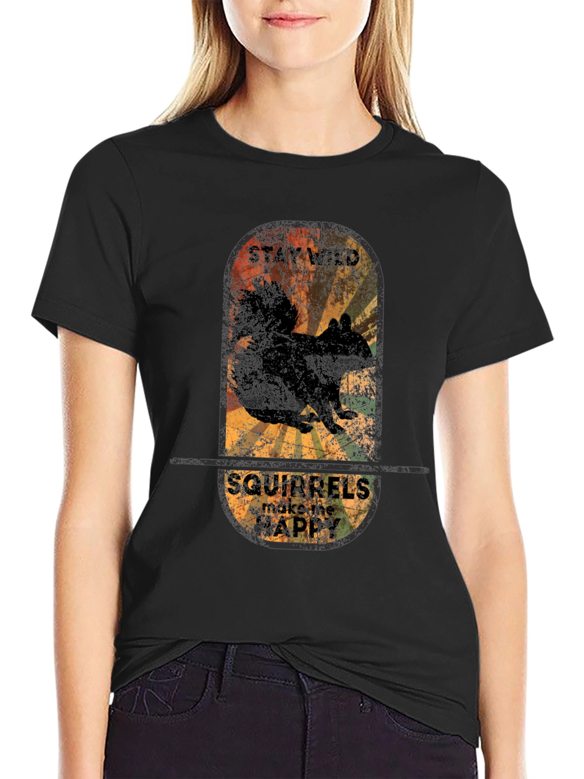 Stay Wild Squirrels T-Shirt - Vintage Graphic Tee