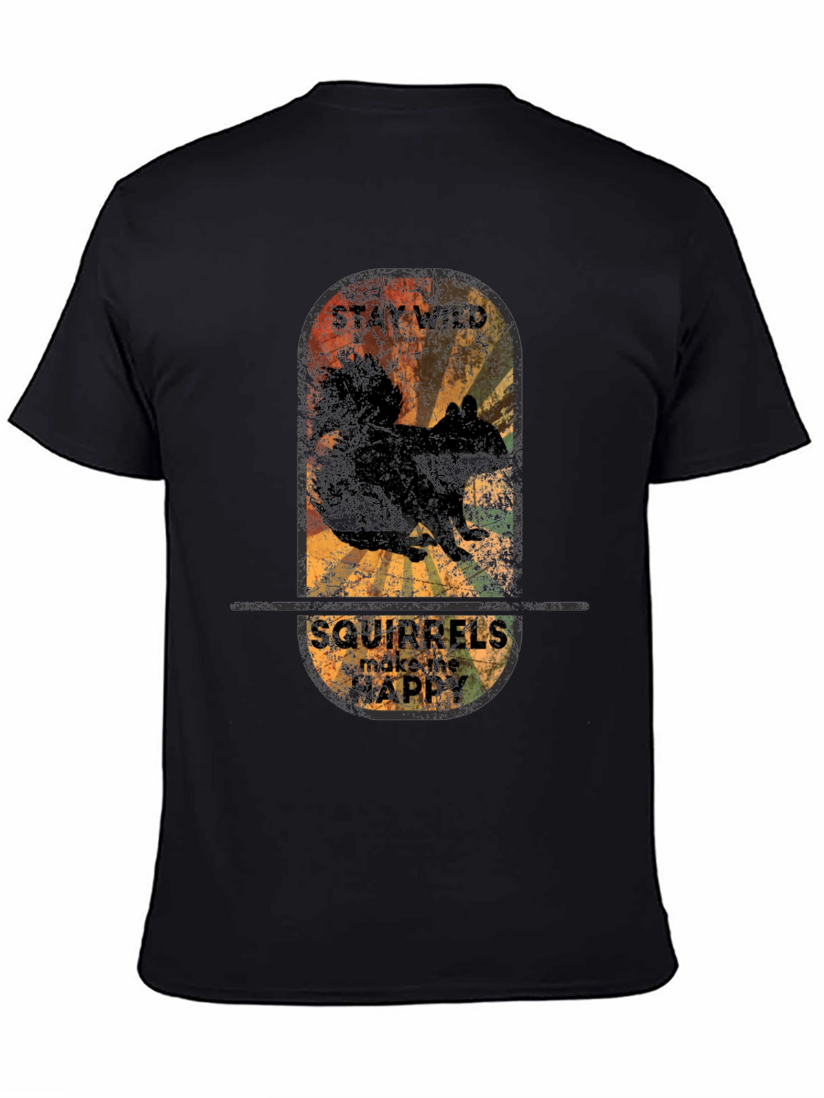 Stay Wild Squirrels T-Shirt - Vintage Graphic Tee