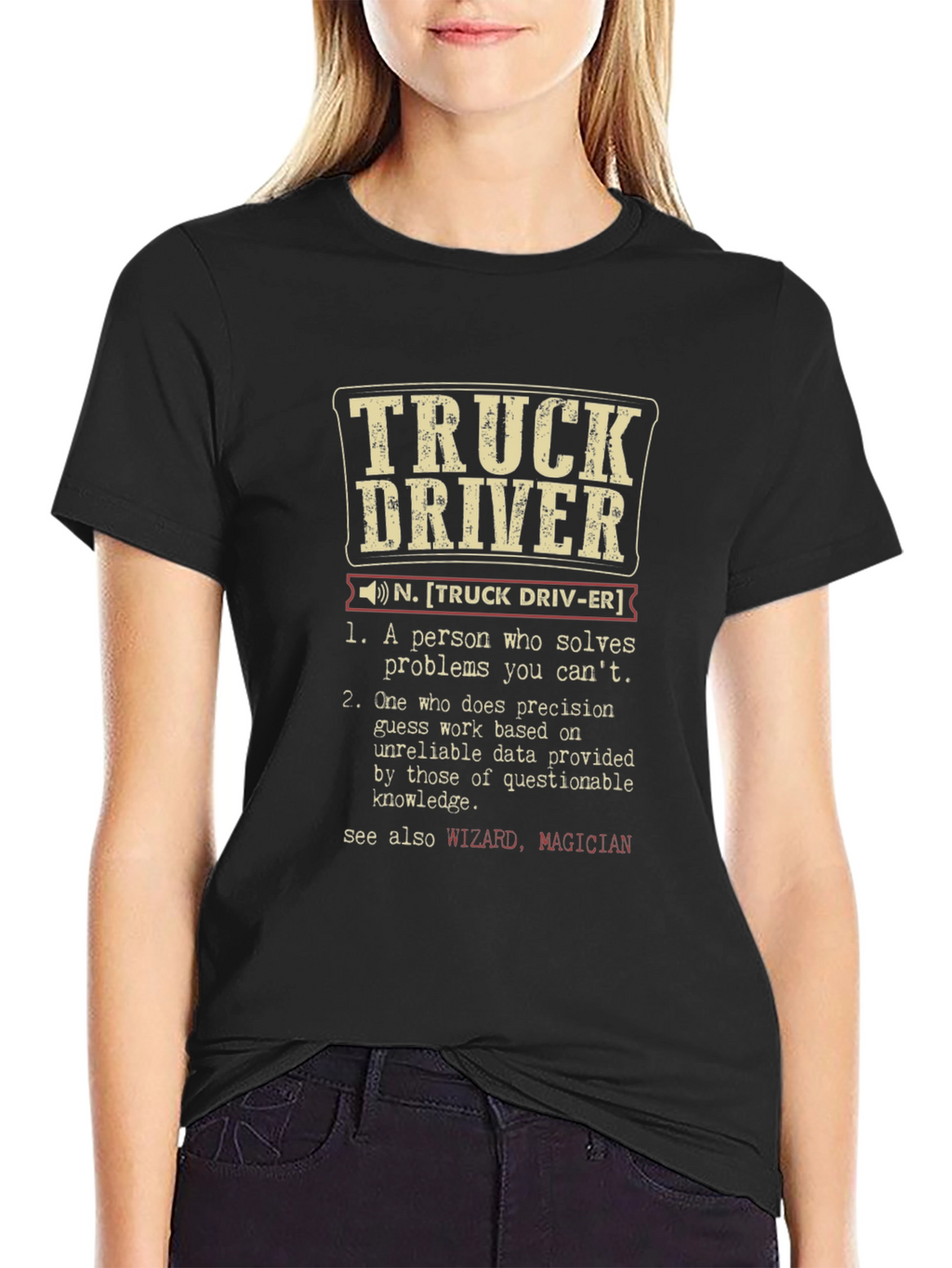 Truck Driver Definition Graphic Tee