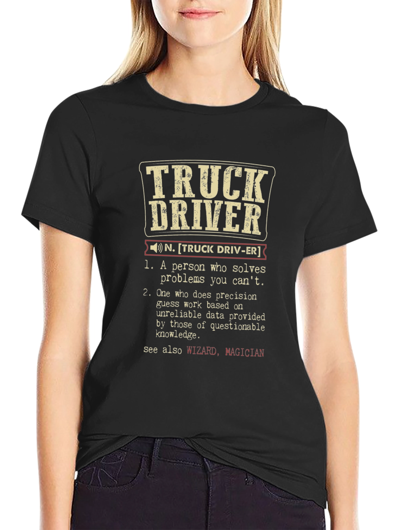 Truck Driver Definition Graphic Tee