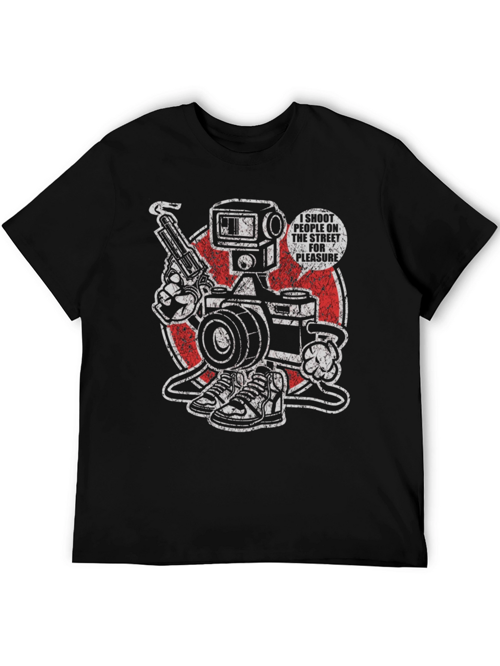 Edgy I Shoot People Graphic Tee