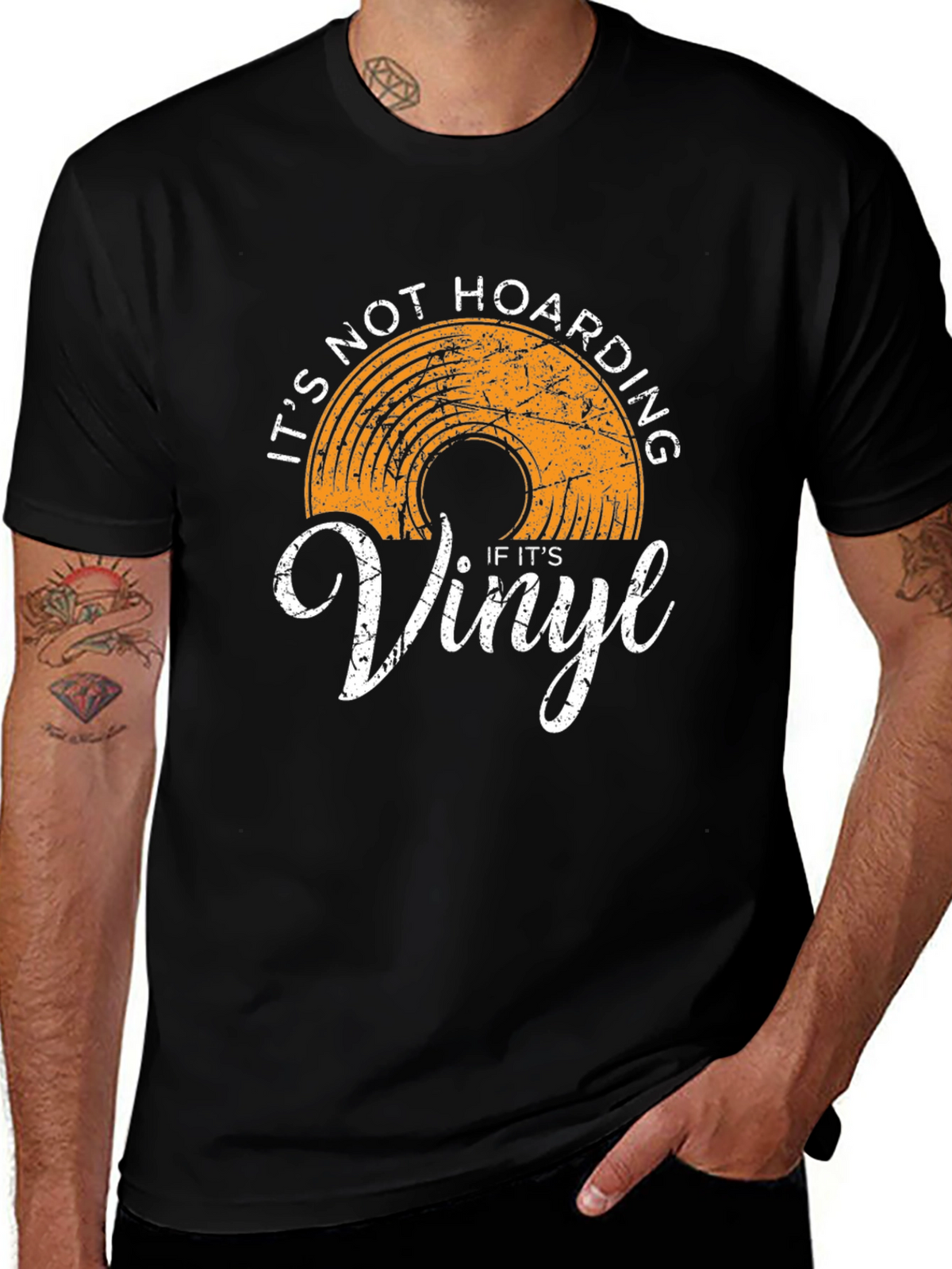 Vinyl Record Collector T-Shirt - Its Not Hoarding!