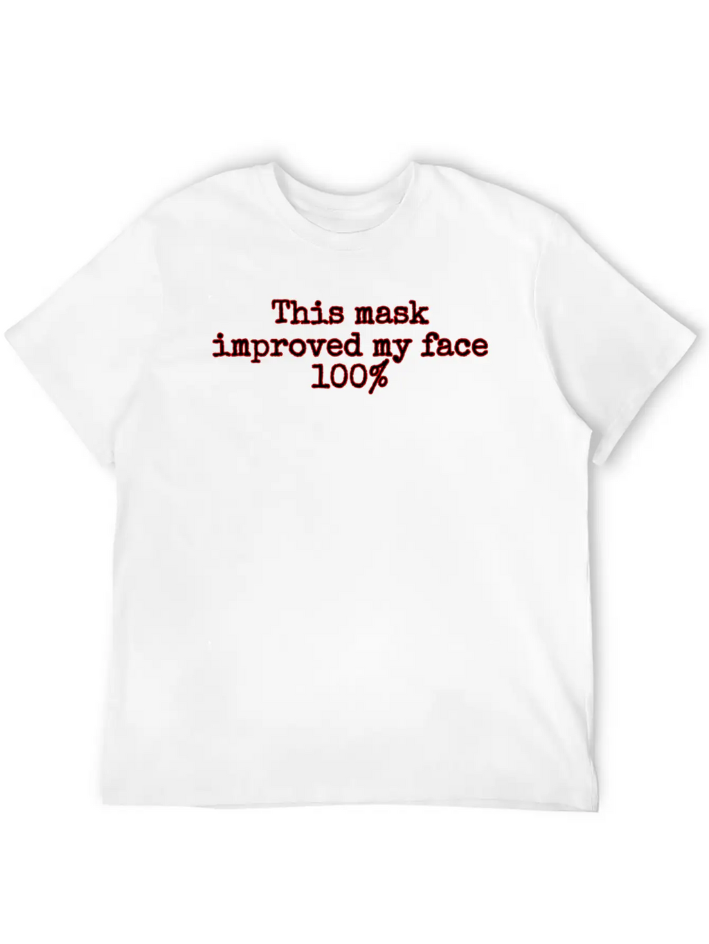 Face Covering Improved Unisex Casual T-Shirt – Clean Design For Daily Comfort