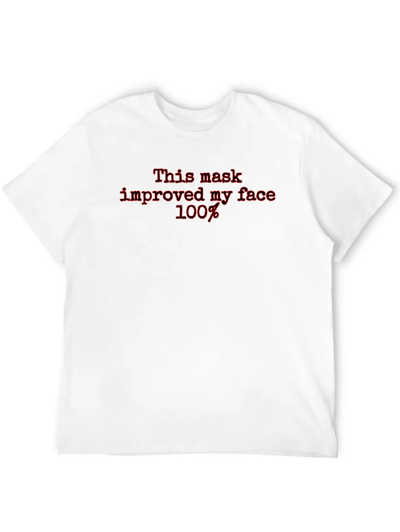 Face Covering Improved Unisex Casual T-Shirt – Clean Design For Daily Comfort