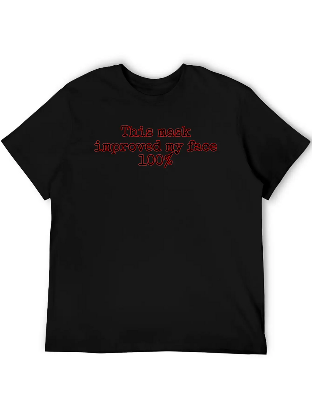 Face Covering Improved Unisex Casual T-Shirt – Clean Design For Daily Comfort