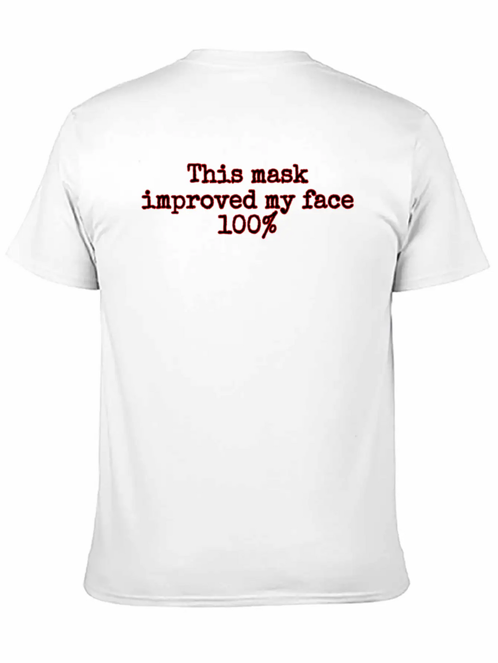 Face Covering Improved Unisex Casual T-Shirt – Clean Design For Daily Comfort