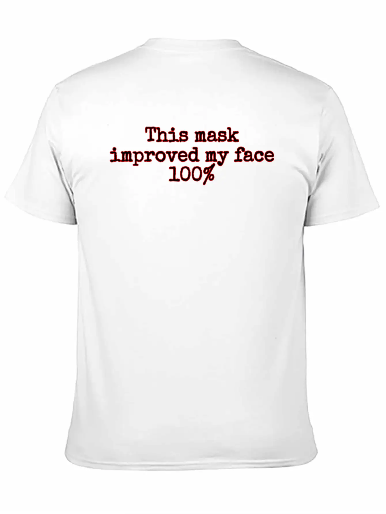 Face Covering Improved Unisex Casual T-Shirt – Clean Design For Daily Comfort