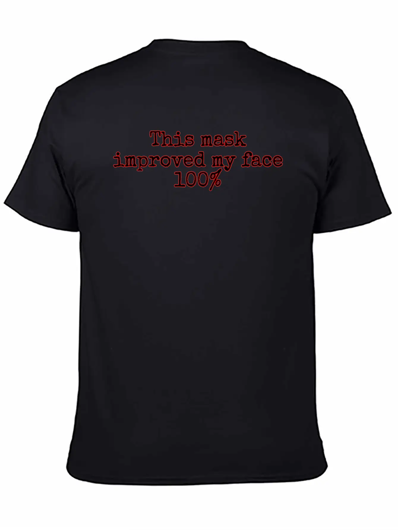 Face Covering Improved Unisex Casual T-Shirt – Clean Design For Daily Comfort
