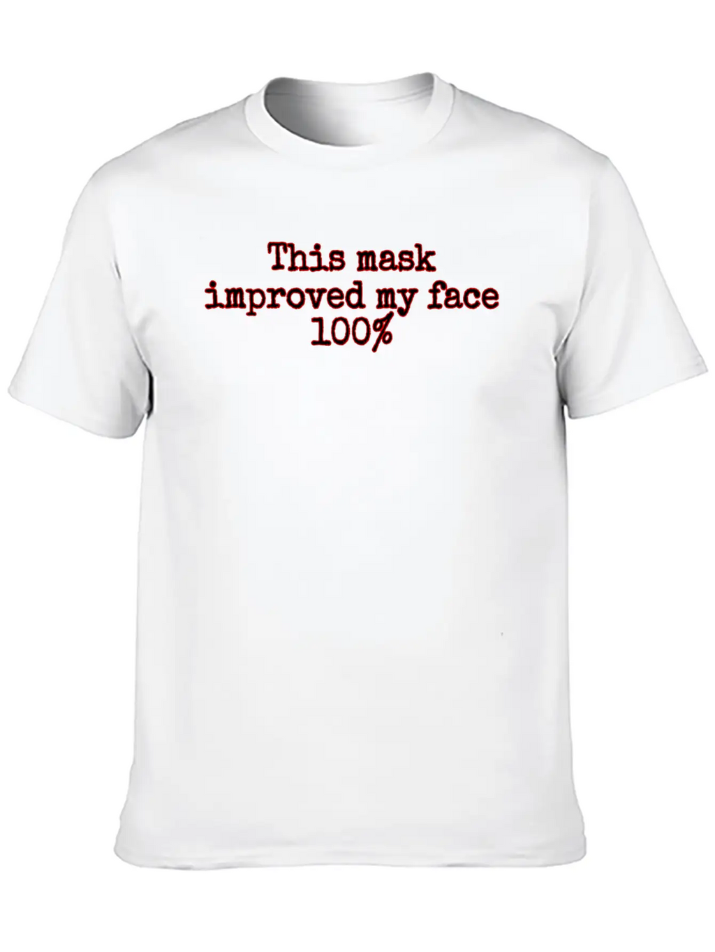 Face Covering Improved Unisex Casual T-Shirt – Clean Design For Daily Comfort