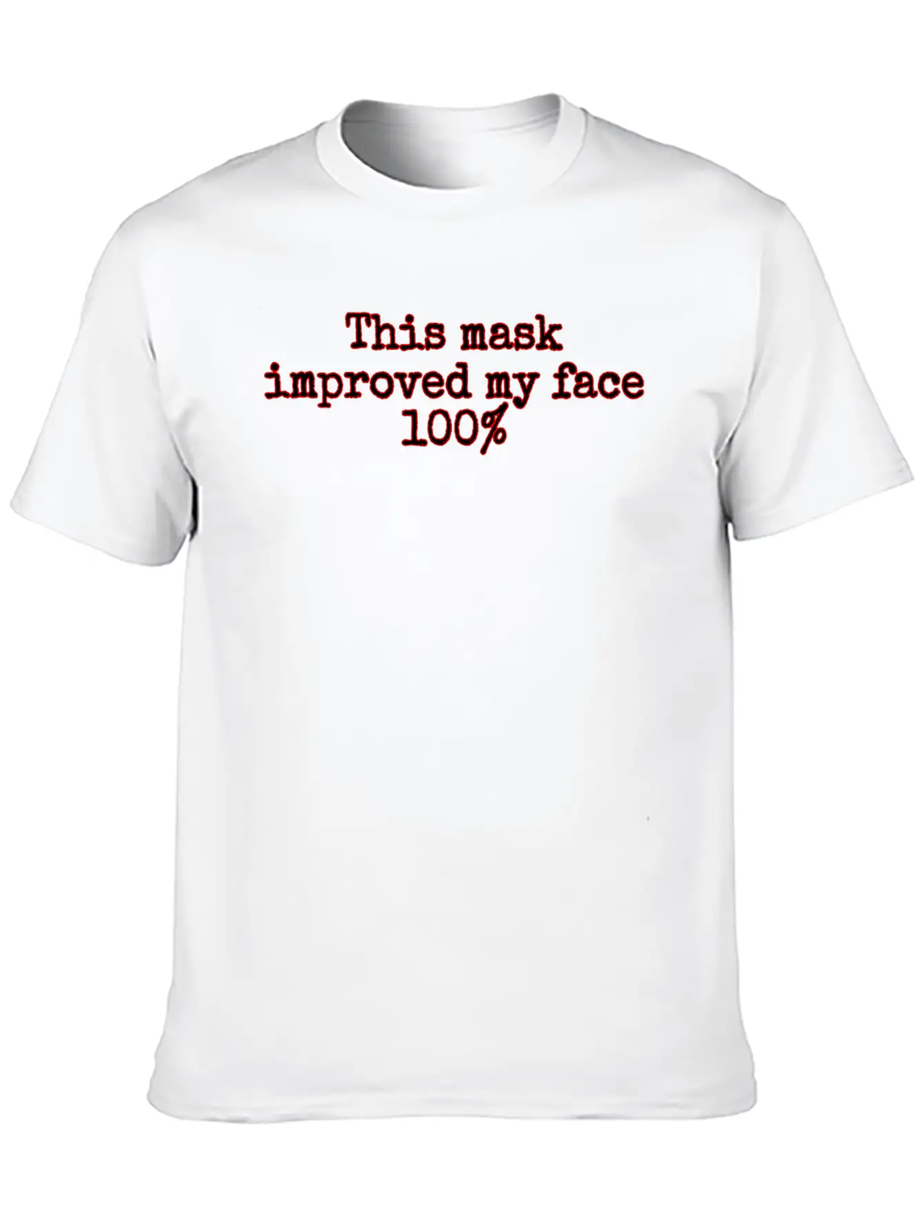 Face Covering Improved Unisex Casual T-Shirt – Clean Design For Daily Comfort