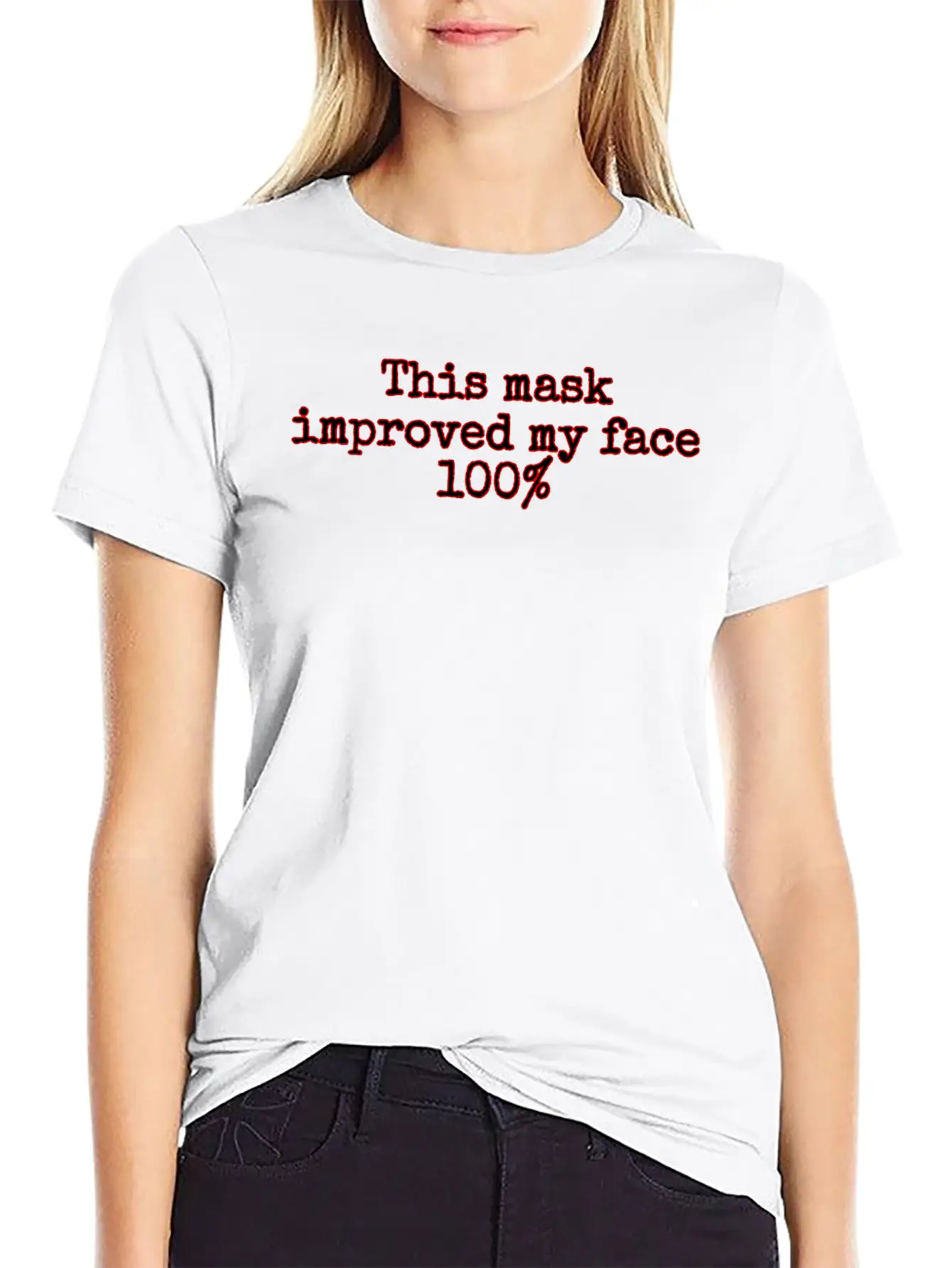 Face Covering Improved Unisex Casual T-Shirt – Clean Design For Daily Comfort