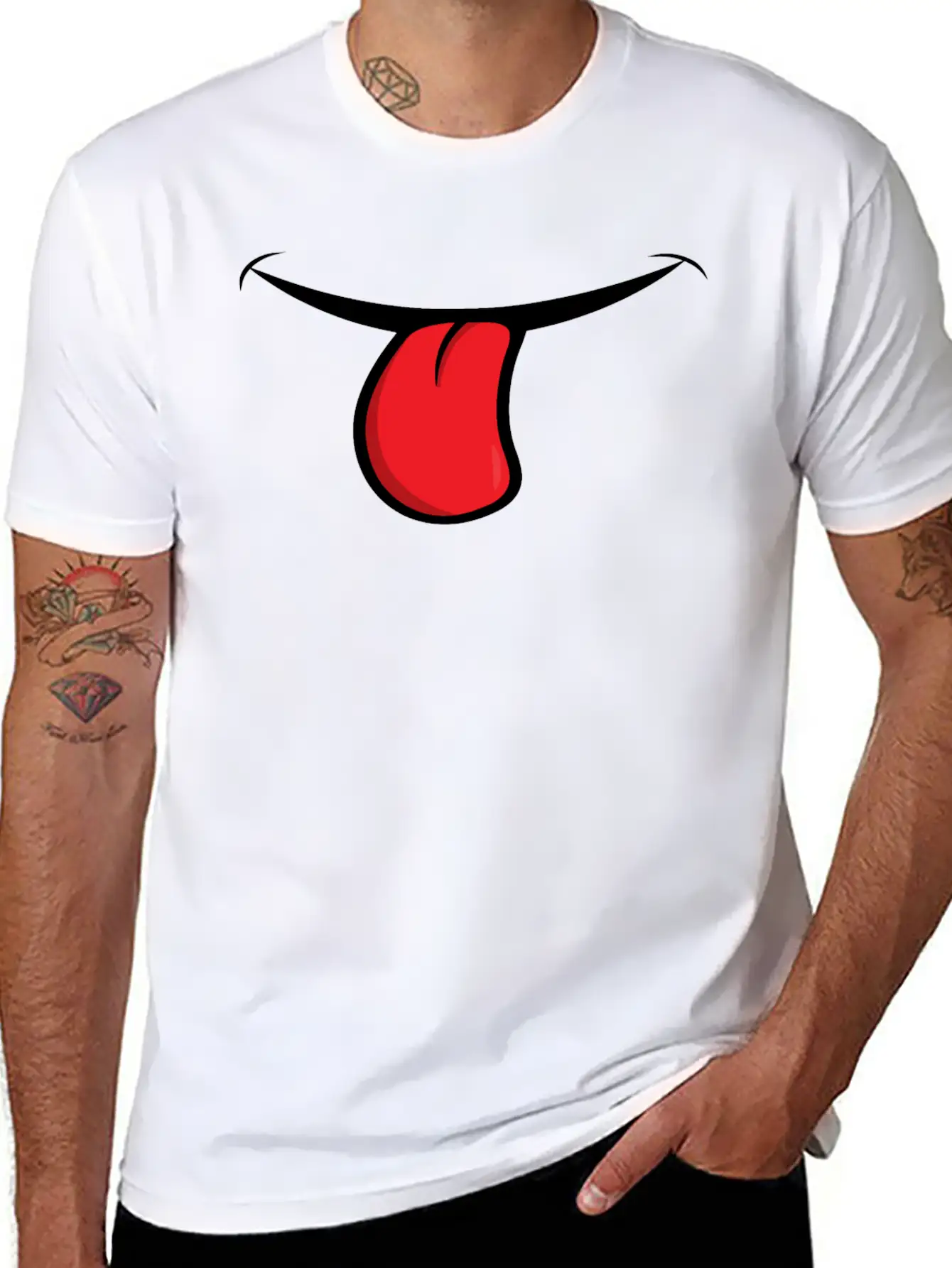 Face Laugh Teeth Grimace Grimace Unisex Casual T-Shirt – Clean Design For Daily Comfort