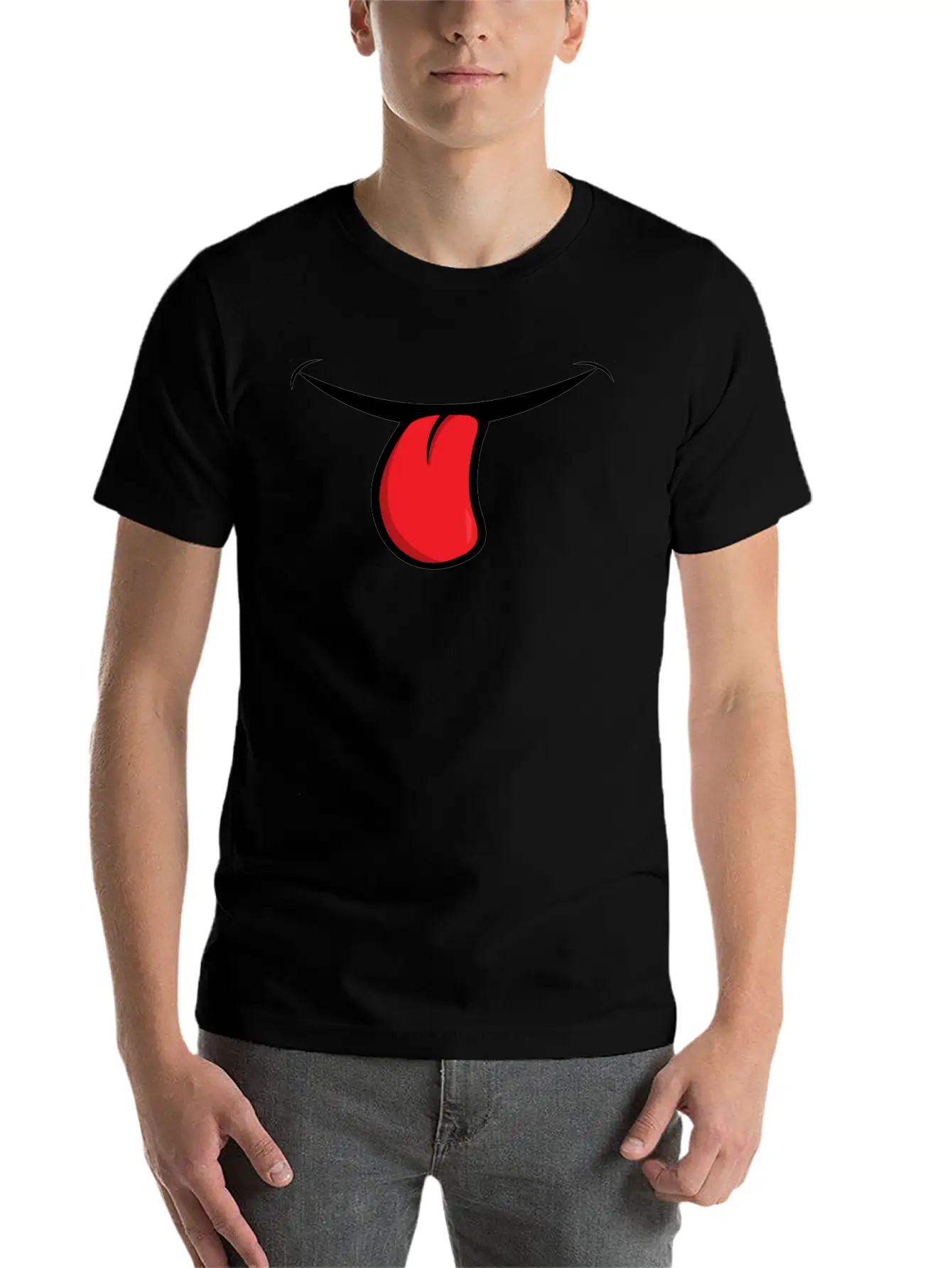 Face Laugh Teeth Grimace Grimace Unisex Casual T-Shirt – Clean Design For Daily Comfort