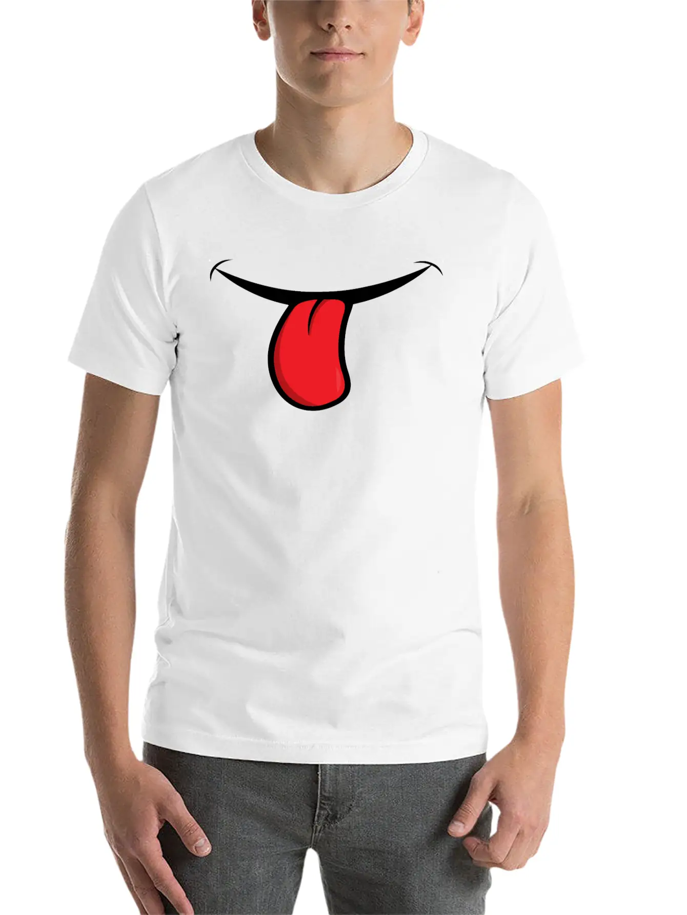 Face Laugh Teeth Grimace Grimace Unisex Casual T-Shirt – Clean Design For Daily Comfort