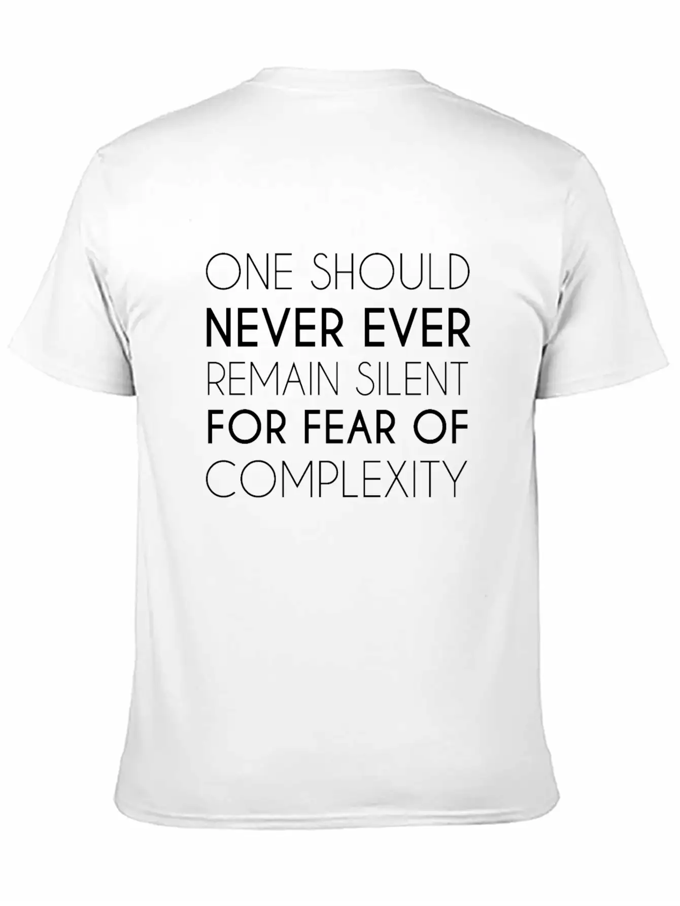 Face The Fear Of Complexity Essential Cotton Tee For Daily Outfits – Unisex Style