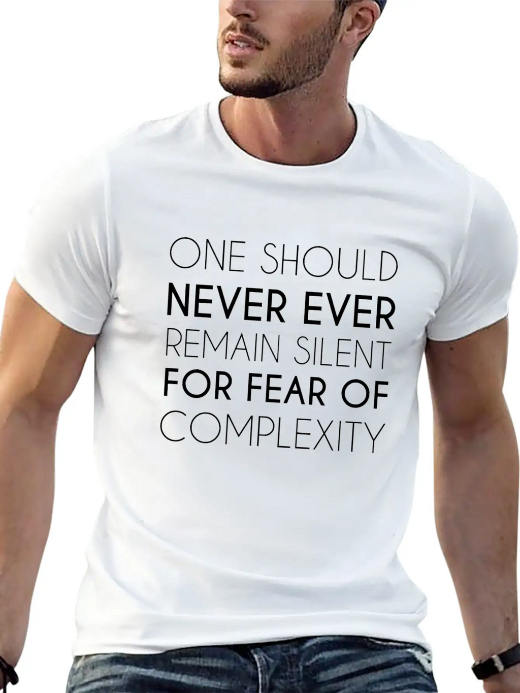 Face The Fear Of Complexity Essential Cotton Tee For Daily Outfits – Unisex Style