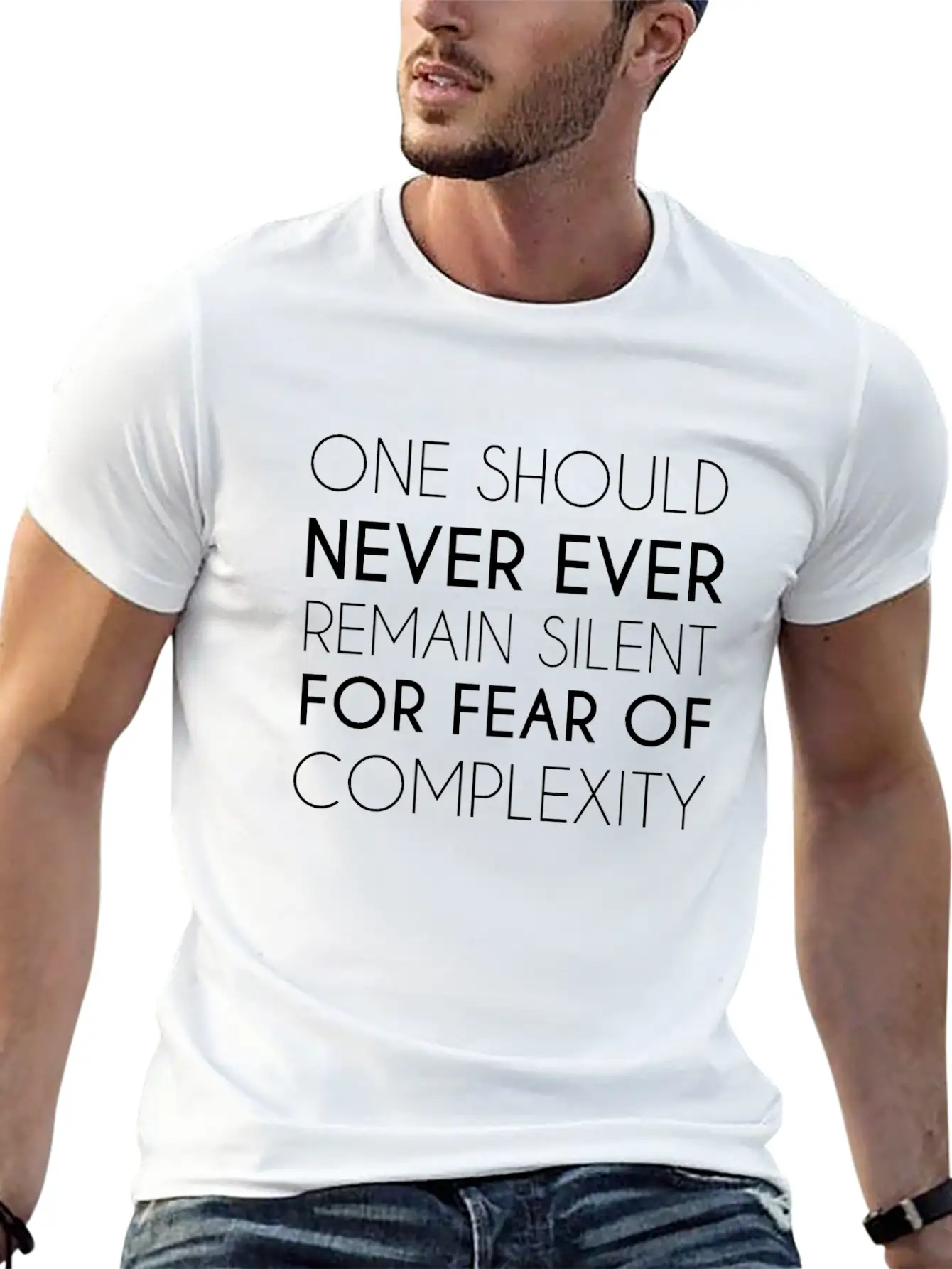 Face The Fear Of Complexity Essential Cotton Tee For Daily Outfits – Unisex Style