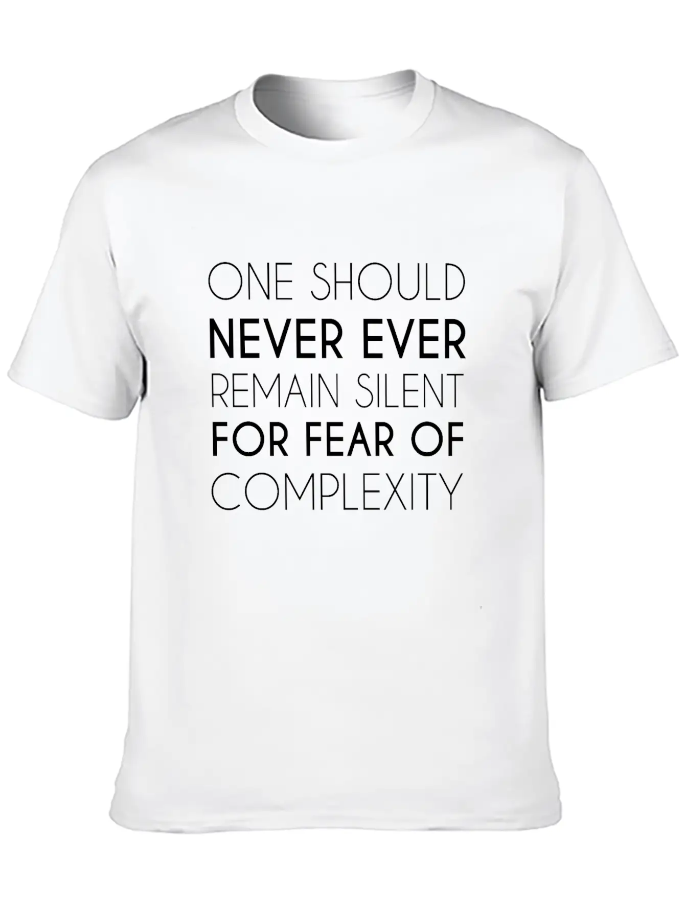 Face The Fear Of Complexity Essential Cotton Tee For Daily Outfits – Unisex Style