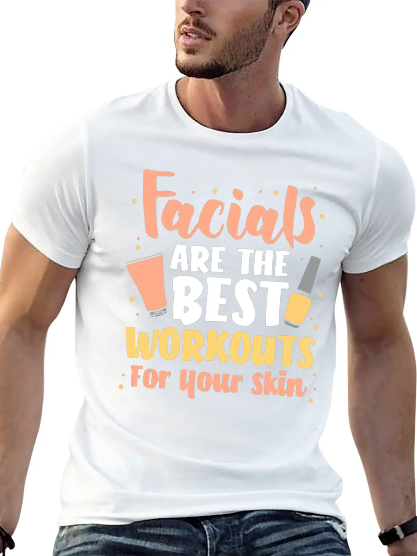 Facial Face Skin Care Dermatologist Relaxed Everyday Tee – Lightweight And Durable Cotton