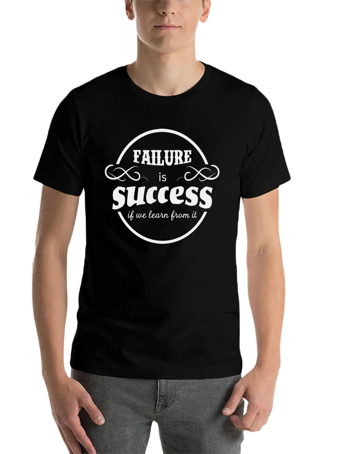 Failure Is Success If We Learn From It Timeless Short Sleeve Tee – Comfy And Minimalist Design