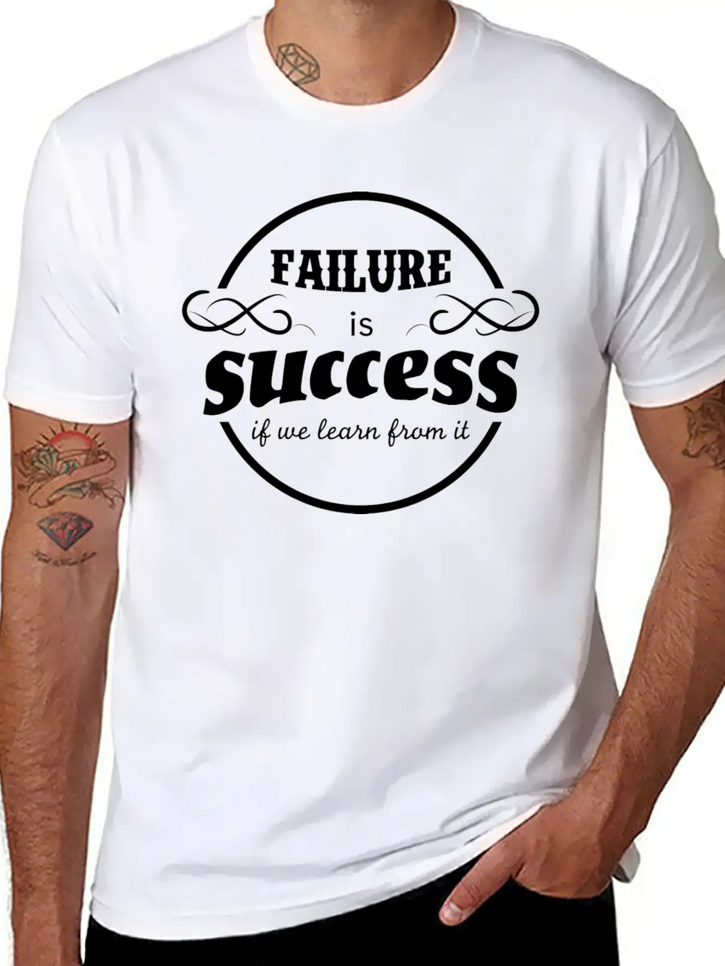 Failure Is Success If We Learn From It Timeless Short Sleeve Tee – Comfy And Minimalist Design