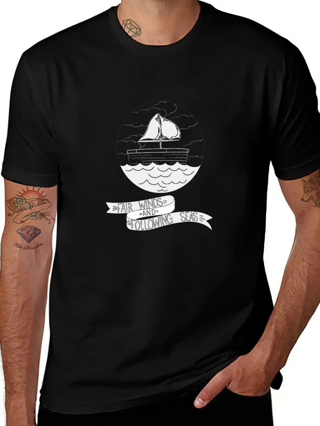 Fair Winds And Following Seas Essential Cotton Tee For Daily Outfits – Unisex Style