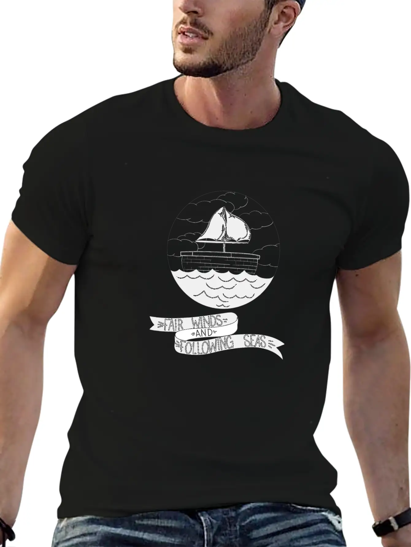 Fair Winds And Following Seas Essential Cotton Tee For Daily Outfits – Unisex Style