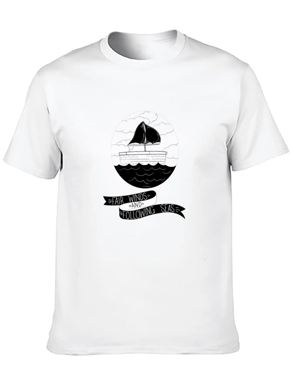 Fair Winds And Following Seas Essential Cotton Tee For Daily Outfits – Unisex Style