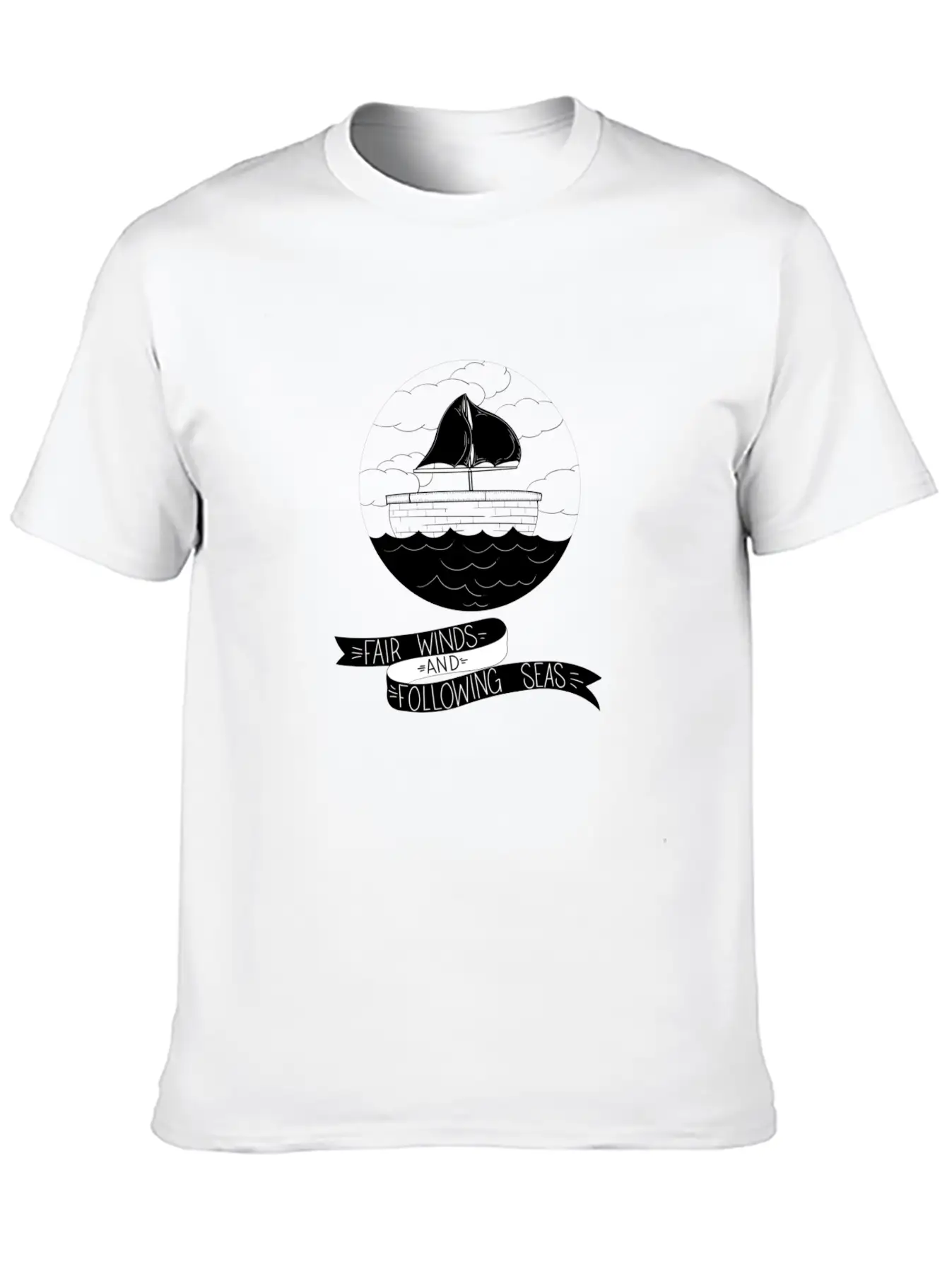 Fair Winds And Following Seas Essential Cotton Tee For Daily Outfits – Unisex Style